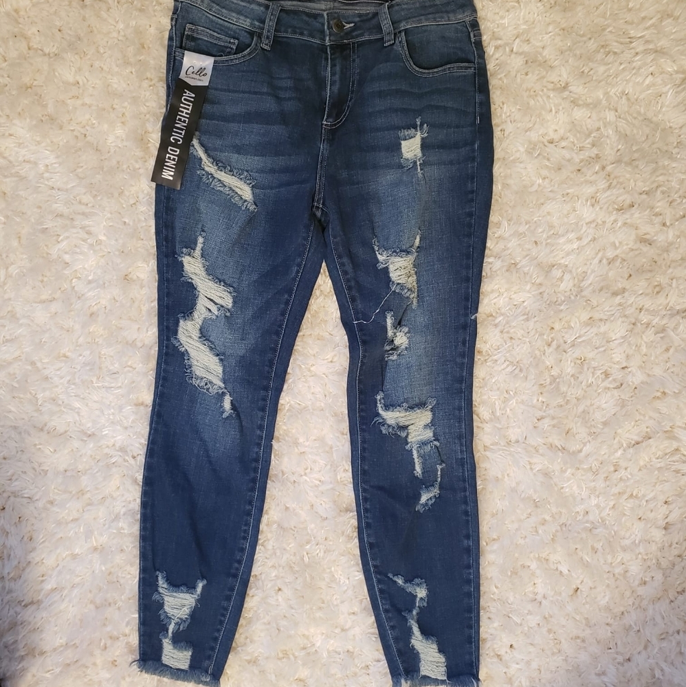 Cello Jeans Mid Rise Ankle Skinny for woman